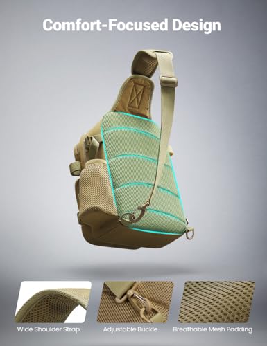 Image of Piscifun Fishing Tackle Storage Bag Outdoor Shoulder Backpack Cross Body Sling Bag
