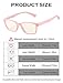 DeBuff Kids Blue Light Blocking Glasses Square Nerd Soft Eyeglasses Frame, UV400 Protection (Barbie Pink)