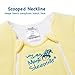 Baby Merlin's Magic Merlin Sleepsuit - Microfleece Baby Transition Swaddle - Sleep Suit for Infants 3-6 Months - Soft Cotton, Double Zipper for Easy Diaper Changes - Yellow