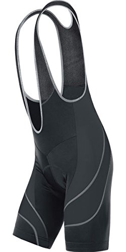 Men’s Cycling Bib Shorts with 3D Gel Coolmax Pads (L, Black)