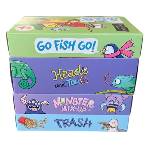 Power Off Play™ Card Game Bundle by Bjorem® | 4 Classic Screen-Free Games for Kids | Therapy, Classroom & Family Game Night (Ages 3+)