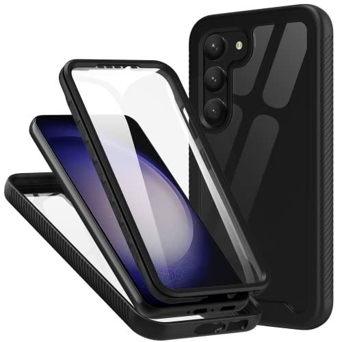 Coque intégrale pour Samsung S23 FE avec protection écran noire anti-choc