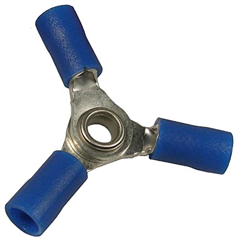 Pico 1820D 16-14 AWG(Blue) Flared Vinyl Insulated Electrical Wiring 3-Way Electrical Wiring Connectors 3 Per Package