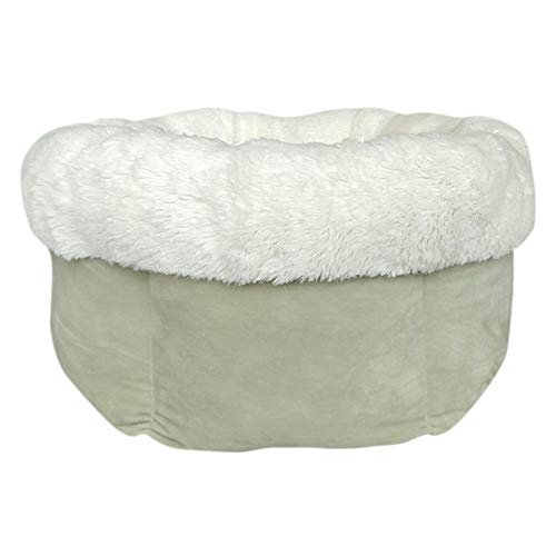 Ziuniuo Cat Kennel Round Plush Autumn Winter Warm Deep Sleeping Nest Comfort Sleeping Bed for Gatos Dogs