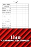  Uno Cuaderno Partituras: 100 hojas de puntuación prácticas (libro de registro de puntuación para el juego de cartas UNO) Blocs de puntuación para el ... (tarjetas de puntuación prácticas de 6\" x 9\")