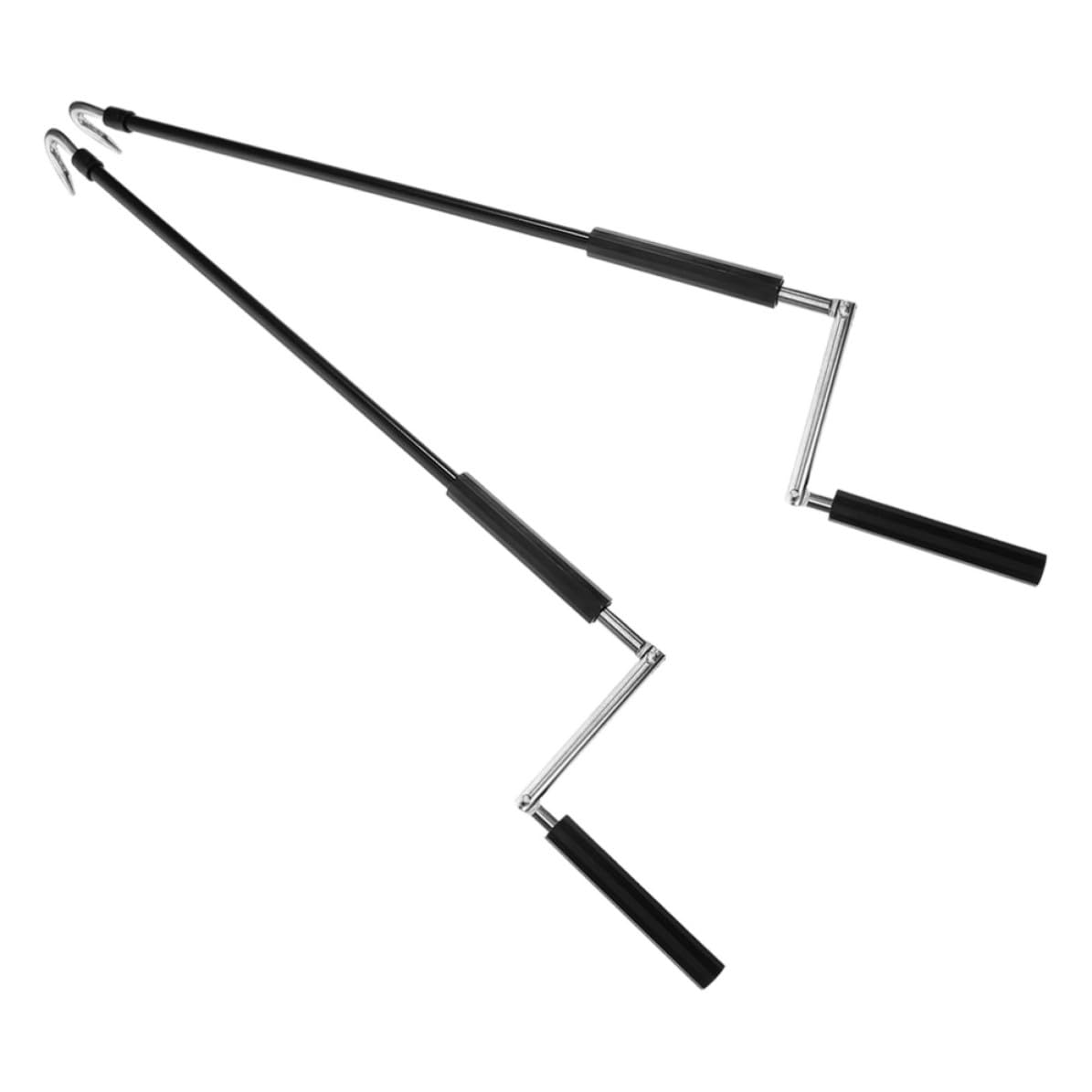 Baguette à Manivelle Noire pour Store Banne, 2 Pièces, Design Gain de Place en Plastique et Métal, Poignée de Rechange pour Auvent, pour Maison et Bureau