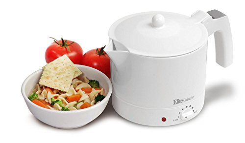 Elite Cuisine EHP-001 Maxi-Matic 32-Ounce (1-Liter) BPA Free Electric Kettle Hot Pot with Egg Cooker and Steam Rack