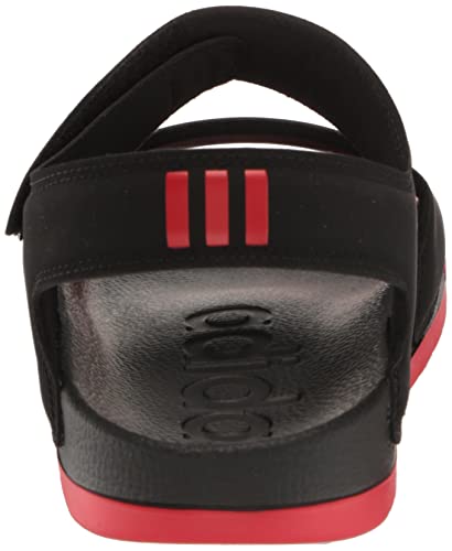 adidas unisex-adult Adilette Sandals Black/Better Scarlet/Black 43