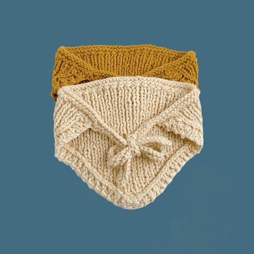 ljhnba Hot Girls Crochet Earflap Hat Knit Triangle Hair Scarf Protect Ear Earflap Hat Girls Camping Taking Photo Earflap Hat4