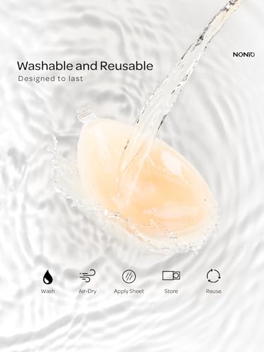 Image of NONIO Adhesive Bra Strapless Sticky Invisible Push up Reusable Silicone The Best Off Backless Viscous for Women