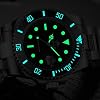 ADDIESDIVE 41 MM Mens Dive Watch Quartz Movement Watches for Men Easy to Read Dial 200 M Waterproof BGW9 Luminous Analog Orange/Red/Green/Black Gradient Dial