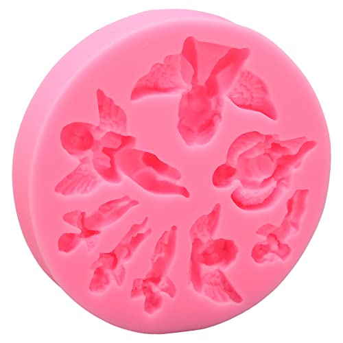Molde de silicona en forma de ángel para decoración de pasteles miniatura 2