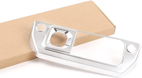 Miniatura 8 de Marco de botón de modo de aire acondicionado de control central ABS para Land Rover Defender 110 2020 2021 2022 2023 Accesorios de coche (plata en