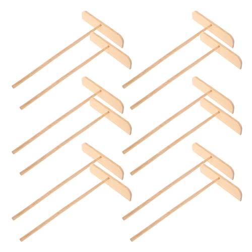 GLEAVI 12pcs Wooden Tabletop Crumb Scrapers for Dining Tables and Kitchens Multipurpose Bread Crumb Sweepers and Pancake Batter Spreaders Crepe Turners for Restaurants and Home Use