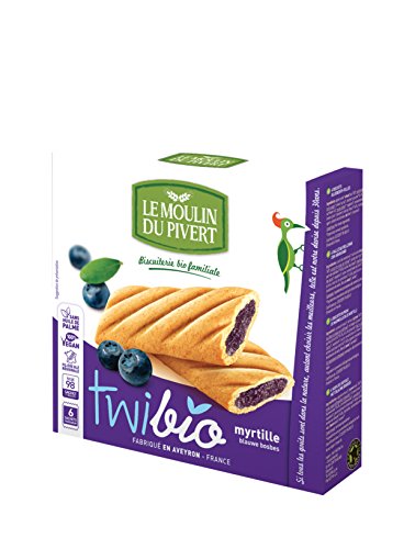 Delicia twibio de arándanos BIO - Le Moulin du Pivert - 150g (caja de 12 uds) Total: 1800 g