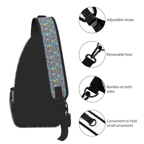 Bolsa de pecho cruzada para niños bolso diagonal infantil de cohete elegante 7