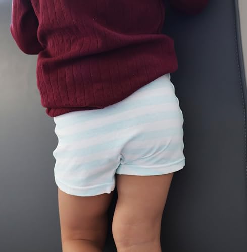 Little Girls Underwear Cotton ages 2,3,4,5 Years Old Striped of 5 Pack Soft Breathable Baby Toddler Panties Boyshorts3
