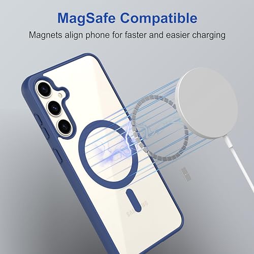 Image of amazon basics Back Case Cover for Samsung Galaxy S24 Plus 5G (Thermoplastic Polyurethane Navy Blue)