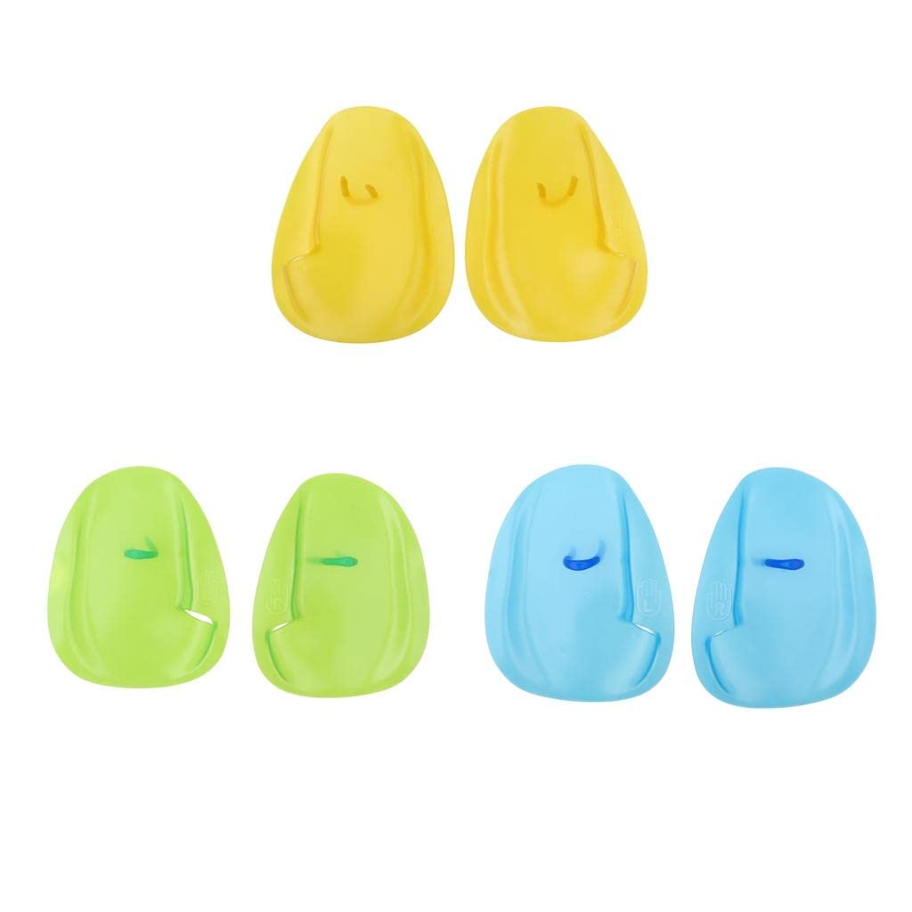 1 paire de gants d'entraînement pour la natation - Jaune - Taille M