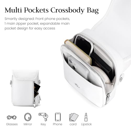 befen Genuine Leather Small Crossbody Bags for Women Cross Body Bag Purses Cell Phone Purse for Travel with RFID Card Slots4