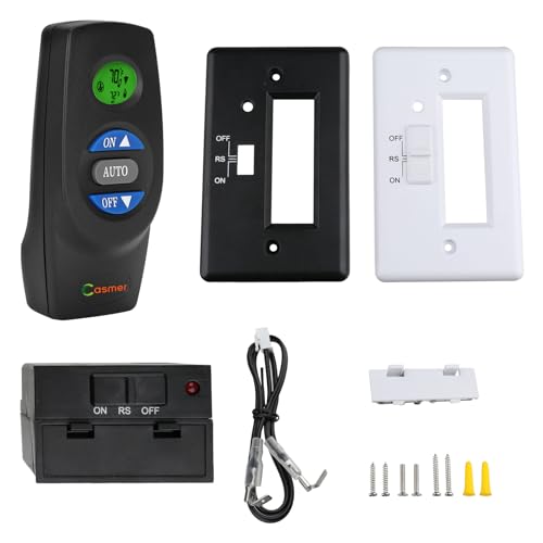 Fireplace Remote Control Kit RCST,for Ambient Majestic Vermont-castings monessen skytech ect Fireplaces Stoves,Millivolt Thermostatic Gas Propane LPG Valve,Temp Control 3 YR-GNTEE