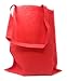 50 Bulk Large Tote Bag Mega Pack - 15â€ x 16â€ Reusable Shopping Bags (Red)