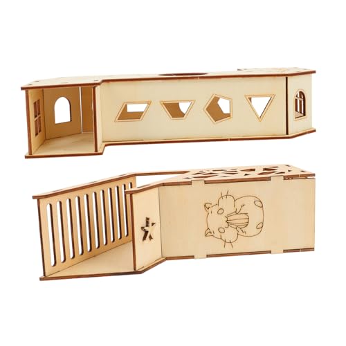 minkissy 2stücke Spielzeug Für Haustier Tunnel Holz Labyrinth Für Hamster Mäuse Spielhaus Unterhaltung Für Kleintiere minkissy 2stücke Spielzeug Für Haustier Tunnel Holz Labyrinth Für Hamster Mäuse Spielhaus Unterhaltung Für Kleintiere