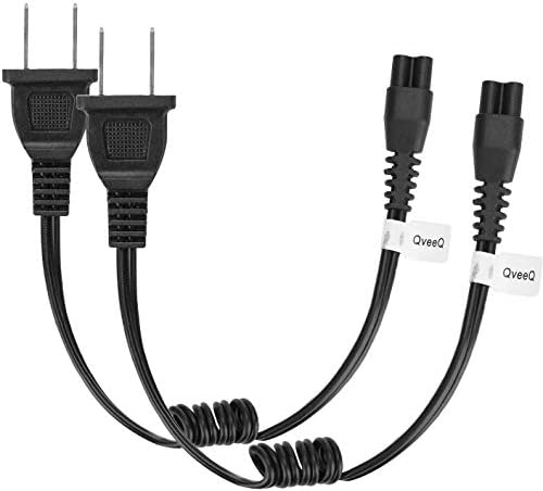 Stun Gun Charger Cord Compatible with VTS-T03, VTS-195; Police 305, Police 928-58, Avenger, Guard Dog Security, Jolt, Stun Master and Most Other Stun Guns 2 Pack（Expandable to 12inch）