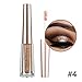 Turelifes Diamond Glitter Liquid Eyeshadow & Eyeliner Pen Starry Sequins Mermaid Eye Shadow Long Lasting Shiny and Pigmented Waterproof Sparkling &Shimmer Eyes makeup (#4 Bronze)