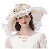 Kappe Frauen Cap für Kapelle Event Kappe Frauen Cap Hat Cloche Bowler Kentucky Organza-Derby-Hut für Hat Cloche Bowler Kentucky Fascinator Hat Organza-Hüte für Damen Breite Krempe Brauthut breite Krempe Sonnenhut Hat Cloche Bowler Fascinator Hut Wide Wedding Sun Hat Derby Fascinator Cap Damenhut Organza Hut Fascinator Hut Wide Brauthut Tea Party für Damen Braut Damen Braut Hochzeit Brauthut Sonnenhut Blumen Sonnenschutz Sonnenhüte Sonnenhut Kappe Frauen Cap Derby Hochzeit Party Kappe Frauen Cap