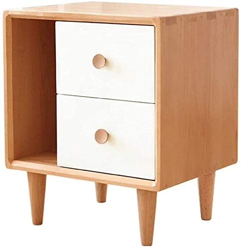 WERCHW Bamboo Nightstand Stackable, Side Table, End Table Bedside Tables for Living Room Bedroom Nursery Room Laundry for Coffee Sofa Living Room Bedroom