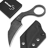 VIELSEITIG EINSETZBAR - das Neck Knife mit Kydex-Scheide ist bei Messer-Sammlern in der Vitrine ein echter Eyecatcher und für alle Outdoor-Fans ein treuer Begleiter bei Survival-, Camping-, Angel-, Jagd-, Outdoor-, & Wander-Abenteuern in der Natur