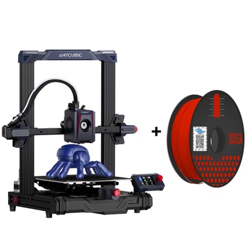 Image of 3IDEA Kobra 2 Neo 3D Printer, Upgraded 250mm /s Faster Printing, LeviQ 2.0 Auto-Leveling Smart 3D Printer with 3idea PLA Filament 1.75mm (Red) 1kg Combo