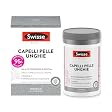 SWISSE Capelli Pelle Unghie - Integratori per Capelli, Pelle e Unghie con Vitamina C Biotina Cardo Mariano, 60 Compresse - Zinco Integratore Capelli, Formazione Collagene e Unghie Sane - Made in Italy