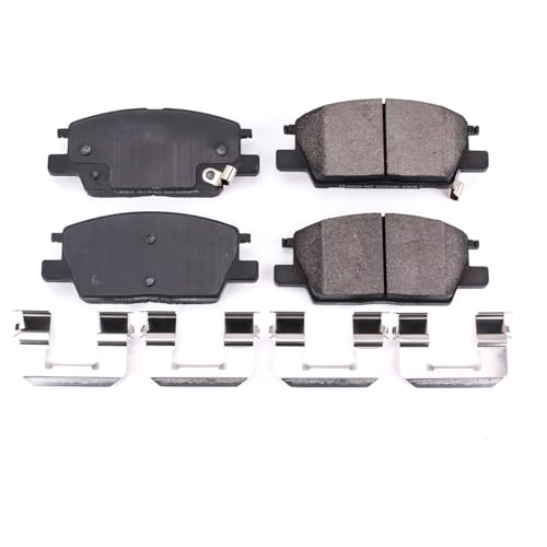 Image of PowerStop Front Brake Pads for Buick LaCrosse 2017-19 |Regal Sportback 2018-20 |Chevrolet Equinox 2018-20 |Malibu 2016-20 - Z17 Ceramic Brake Pads with Installation Hardware, 17-1913