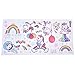 Stickers muraux, matériau PVC arc-en-ciel de licorne imperméable, décoration d'espace motif ballon pour chambre de salle de bain, salle de classe pour enfants, etc. pour les enfants