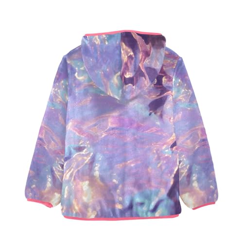 Gemstone Glitter Pink Purple Yellow Girls Sherpa Lined2