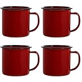 Gobelets à vin : tasse à boisson chaude – une chope à bière de capacité une fantastique vaisselle en émail. Cet ensemble de tasses de cuisine peut être utilisé à l'intérieur et à l'extérieur. Si vous voulez boire du café, de la bière ou du lait, emportez cet ensemble de tasses à café de camping. La tasse peut être utilisée comme tasse à eau, tasse à lait, tasse à café et tasse à vin.