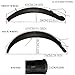 ZSYYDS Fat Bike Fenders Set Front Rear Mudguards for MTB Off-Road Cycling Fenders Kit Bike Wings Full Coverage (20~26 * 4 inch) (Black, 26 INCH)