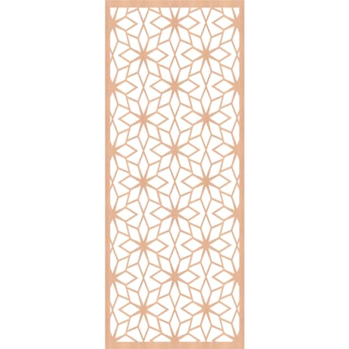 Image of Lake Decorative Pierced Fretwork Wood Wall Panels, 17 3 /8 inchW x 44 3 /8 inchH x 3 /8 inchT, Alder