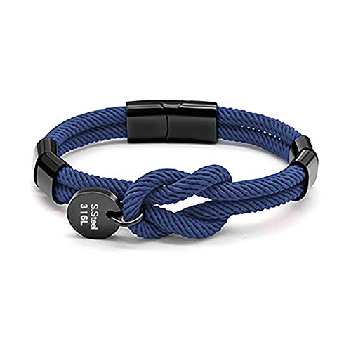 Bracelet cordon noeud marin ajustable ZENSE pour homme