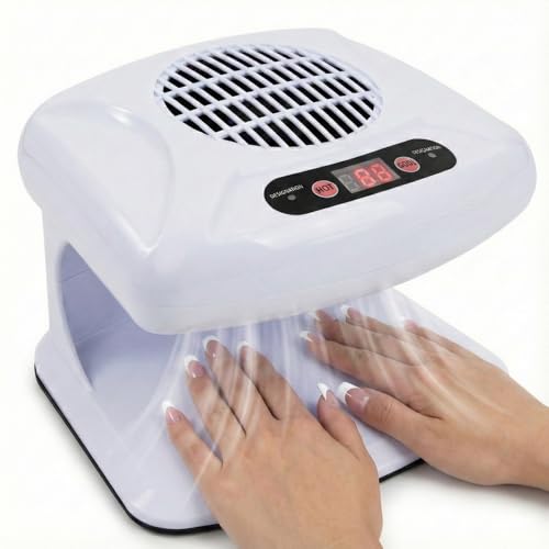 Séchoir à ongles automatique à air chaud et froid 300W pour manucure à la maison