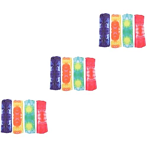 12 Bandeaux de Sport Tie-Dye pour Homme et Femme