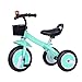 YGB Triciclo per Bambini di Alta qualità, Carrozzina Triciclo per Bambini Bicicletta Bicicletta Ragazzo Ragazza Giocattolo Auto Sedile Comfort Pedale Antiscivolo (Colore: Verde)
