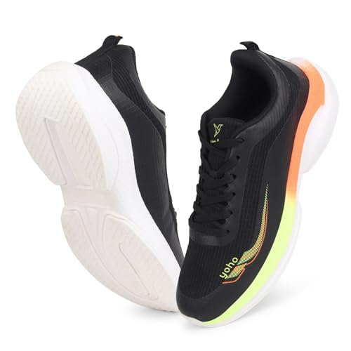 Image of YOHO RushHour Dynamiq Sports Shoes for Men |Cushioned Insole, Stylish, Casual & Sneakers for Gents | Lightweight, Anti-Skid Shoe for Gym, Walking, Running & Everyday Use-1800