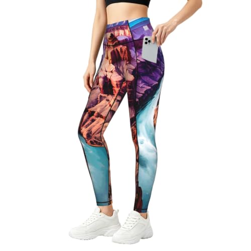 Pantalones de yoga para mujer Beauty Grand Canyon ideales para el entrenamiento diario
