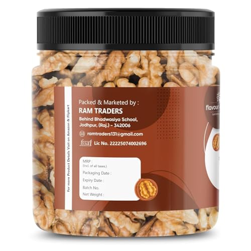 Image of Flavour Delight Premium Walnut Akhrot Giri (500g) | Crunchy & Natural | Brain-Boosting Superfood