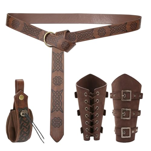 Pochette de ceinture médiévale sac banane vintage en cuir pour cosplay