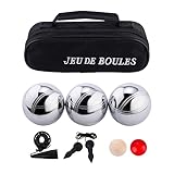 Engelhart - 010121 - Sacoche avec Jeu de 3 Boules Triplette - Pratique - Jeu de...