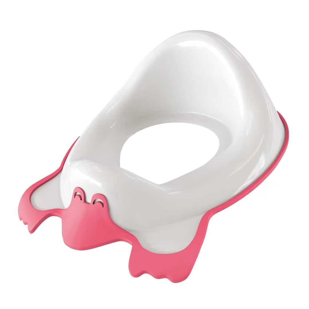 DURA HOME Children’s Toilet Seat – Lightweight & Non-Slip Toddler Potty Training Adapter, Antibacterial, Comfortable & Safe Toilet Reducer for Kids & Toddlers (Pink)